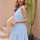 Naggoo Womens Sundress Summer Dresses for Women 2026 Sleeveless Tank Dress Spring Beach Boho Mini Dress (Blue, M)