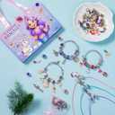 Taybonds Charm Bracelet Making Kit, DIY Jewelry Kit, Creative Unicorn Mermaid Gift with Bracelets and Necklaces