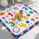 RONGFA Baby Play Mat for Floor, 50'' x 50'' Thicken Foam Soft Padded Mat for Baby, Playpen Mat for Toddlers Infant Kids, Machine Washable, Non-Slip Bottom Safe for Crawling (Number)