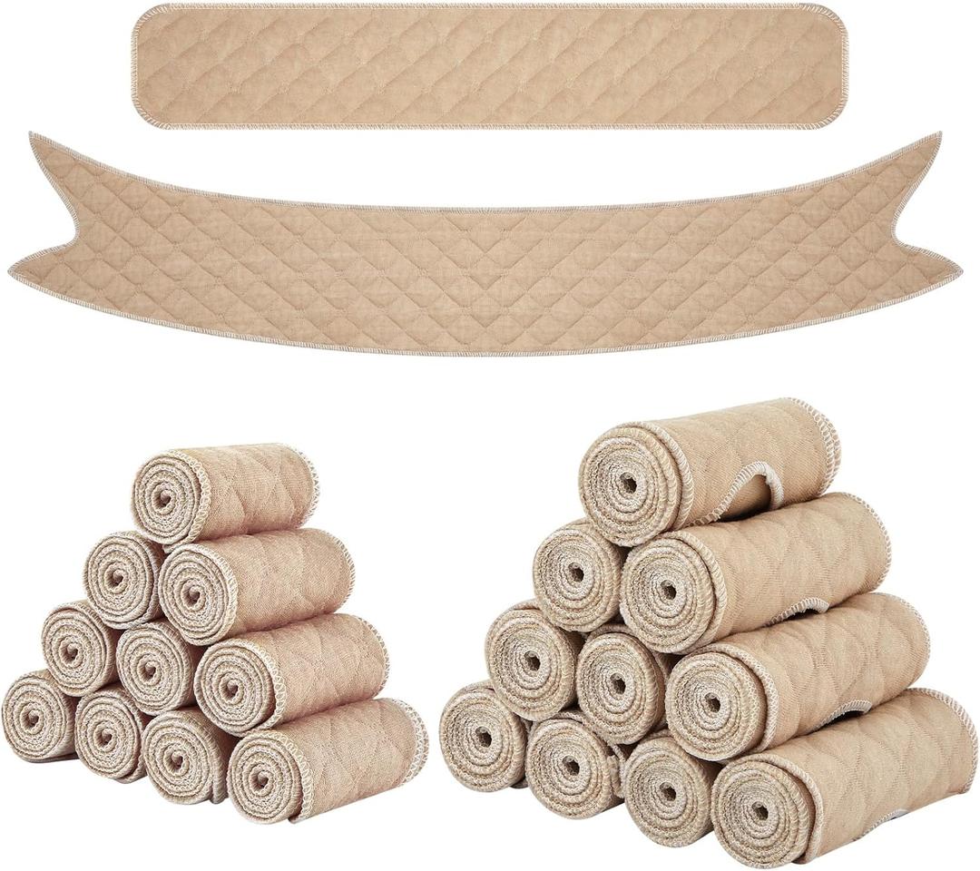 Cotton Tummy Liners and Bra Liners Set for Sweat Rash Skin Folds Plus Size Women Sweating Supplies (Medium)