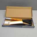 EcoNour 27" Aluminum Ice Scrapers for Car Windshield | Car Window Scraper and Snow Brush with Ergonomic Foam Grip Winter Accessories (Orange)