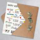 17 x Bestie Birthday Card,Best Friend Birthday Card Gifts for Women Sister, Bestie Birthday Gift, Friendship Birthday Card