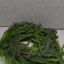 1 Pcs 9 Ft Artificial Norfolk Pine Garland, Realistic Real Touch Winter Christmas Greenery Garland for Mantle, Fireplace, Table, Wall, Outdoor, Indoor Christmas Decorations