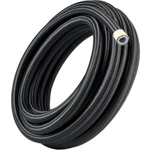 EVIL ENERGY 8AN PTFE Fuel Hose Line, AN8 Fuel Line E85 Nylon Braided 20FT Black