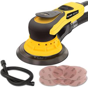 Electric Random Orbital Sander Brushless 350W 3A Multi-function Variable Speed Corded Orbital Sanders Machine For Woodworking, Car, Drywall Sanding, Polishing (Ks-02-150-5.0)