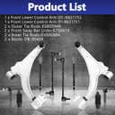 Control Arm, Front Suspension Kit Sway Bar Tie Rod Boot