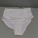 High Waisted One Piece Swimsuit-Womens Bikini Set Tummy Control Bathing Suit Modest Full Coverage Bikini 2025 Small, White 