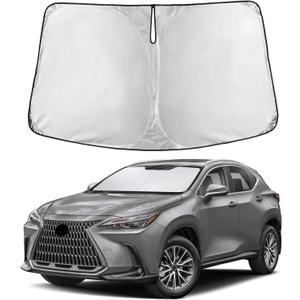 EcoNour Windshield Sunshade Compatible for Lexus NX 2022-2024 2025 2026, Sun Visor for Front Windshield & Window Sun Shade Cover, UV Heat Blocker & Protector, Car Accessories