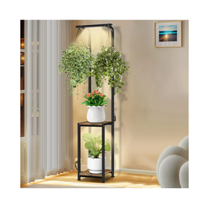Plant Stand Indoor with Grow Lights, Hanging Plant Stand Plant Shelf Indoor, 65'' Tall Plant Stands Plant Holders for Indoor Plants, Living Room, Bedroom, Balcony