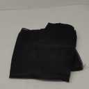 DONREN 1 Panels Jet Black Textured Sheer Curtains Luxury Voile Window Curtain Grommet Top Panels for Bedroom 52 X 63 Inch Length