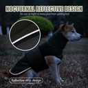 Dog Calming Hoodie Vest, Breathable Anxiety Jacket with Head Cover for Anxiety Relief and Ear Protection, Adjustable Harness with Soft Hoodie for Dogs (Green, Large)