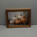 VIYYIEA Vintage Gold Framed Wall Art for Living Room, Pumpkins Canvas Prints Home Decor, Oil Painting Picture, Bedroom Wall Decor Gifts for Friends or Family -Five Pumpkins -(16L x 12W)
