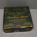 DECOLURE 100% Viscose Derived from Bamboo Sheets King Size - Luxury 6 Pc Naturally Cooling Sheets, Ultra Soft Bed Set - Deep 17" Pockets, Durable Double Stitching, Oeko Tex Standard (White)