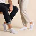 No Show Socks for Men & Women - Stylish Cotton Comfort Running Socks- Low Cut Ankle Length Anti Slip Socks (Large, 6-pairs Multicolor)