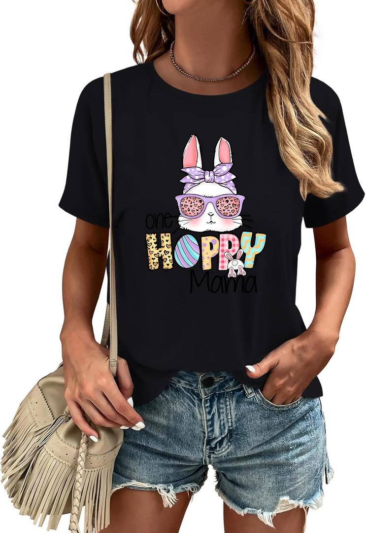 Women's Festival T-Shirt - Funny Holiday Graphic Tee, Valentine's St. Patrick's Easter Mother's Day Print T-Shirt (XS)