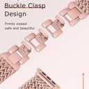 Minyee Compatible with Apple Watch Band 41/40/38/44/45/46/49/42mm Women, Dressy Stainless Steel Metal Adjustable Chain Strap Link Bracelet Wristband for iWatch Series 11 10 9 8 7 6 5 4 3 2 1 Ultra SE