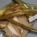 Surgifuly 12 Pack Baskets for Gifts Empty Bulk Kraft Empty Gift Basket Kit, Gift Bags With Handles DIY Kit for Packages Wrapping Wedding Party (Gold)