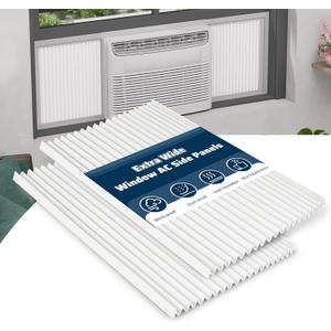 Window Air Conditioner Side Panels Kit,17" H x 19-1/4" W Extra Wide Window AC Side Panel,Air Conditioner Side Panels for 5,000-14,000 Btu Window AC Units,2 Pack