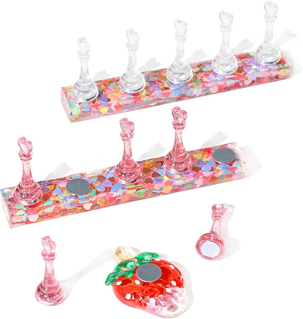 MAYEEN Lovely Nail Stand for Press Ons Upgraded Raised Nail Holder For Painting Nails Press On Nail Stand Nail Holders For Press On Nail Art Nail Practice Display Nail Kit Home DIY Salon Supplies (Multicolor)