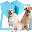 Aurora Pet Dog and Puppy Pee Pads with 5-Layer Leak-Proof Design and Quick-Dry Surface for Potty Training, Super Absorbency, X-Large 24x35 Inch (40 Count) Blue & White