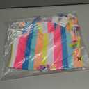 Hurley Girls' Tankini 2-piece Swimsuit (Large, White/Multi Stripe)