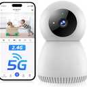 NoahTec Indoor Camera,1080P Pet Camera Baby Monitor,AI Motion Detection, 2-Way Talk, Night Vision, Siren, Compatible with Alexa