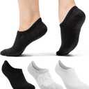 2 x CoolMate GLOBAL No Show Women Socks, Gifts for Mom (US, Alpha, Small, Regular, Regular, 2 Black, 2 Grey, 2 White) (S)