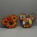 Fall Thanksgiving Wall Decor Lantern - Pumpkins Maple Leaf Door Hanging Sign Decor with Light, Autumn Farmhouse Wreath & Indoor Window Decorations