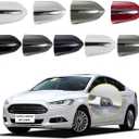 Car Exterior Door Handle Key Hole Trim Cover CapCompatible with Ford Fusion 2013 2014 2015 2016 2017 2018 2019 2020 DS7Z 54218A15-DC Door Handle Accessories Lock Cap Black with Electroplating