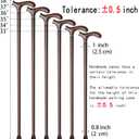 Wooden Walking Cane with 5 Height for Men and Women, Handmade Wood Cane with Comfort Grip Handle, Supportive Mobility Aid for Seniors, Fashionable & Classic Lightweight Stick