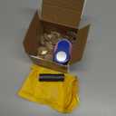 Colzzy 41 Pieces DIY Magnets for Fridge Clear Glass Round Magnets Kit for Crafts Include 1 Inch Paper Punches for Decorative Craft DIY Refrigerator Office Whiteboard Making