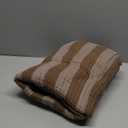 EMME Cotton Muslin Large Throw Blanket Couch Breathable Gauze Soft Lightweight Bed Blankets Adults (Striped Brown, 50"x70")