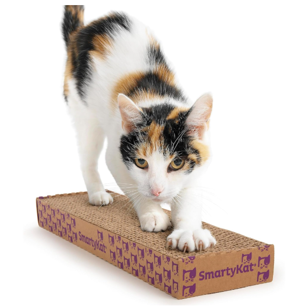 Smarty Kat Super Scratcher Corrugated Cat Scratcher Catnip Infused