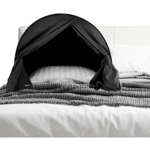 zDen The Original Patented Light-Blocking Luxury Sleep Den Bed Tent: Certified Non-Toxic Blackout Canopy to Improve Sleep Anytime, Anywhere. Perfect for Nightshift, Dorms, Travel, Naps and Relaxation