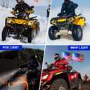 ZIDIYORUO Whip Light Mounts for ATV, Quad Light Mounts Fit 0.875", 1", 1.125" Rack Bars and Bandlebars, Adjustable Mount Made of Alloy Aluminum, Easy Installation (2 pcs Black)
