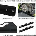 Wheel Alignment Tool with Tape Measures,Heavy Duty Toe Alignment Tool Plates,Car Front End Alignment Tool, Fast & Accurate Car Alignment Tool Kit (Black)