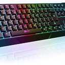 KLIM Chroma Wireless Keyboard RGB Backlit Gaming, Rechargeable Battery, PC Keyboard, Durable & Water-Resistant, Compatible with PS4, PS5 & Mac - Black : Video Games