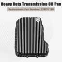 228052110 Transmission Oil Pan Fits for Ram 2500/3500 2007-2021 | 6.7L 68RFE Transmission, Heavy Duty Aluminum Oil Pan (Brushed)