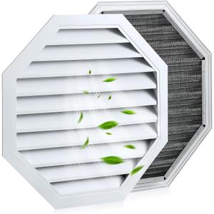 22.2"W x 22.2"H Oct Gable Vent for House Alloy Vertical Gable Shed Vent