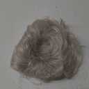 REECHO Hair Topper, Short Wiglet Hair Topper for Women with Thinning Large Coverage Synthetic Top Crown Hairpiece for Women - Silver White