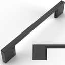 Amerdeco 10 Pack Matte Black Cabinet Pulls 5 Inch(128MM) Hole Centers Kitchen Cabinet Handles Cabinet Hardware Kitchen Handles for Cabinets Cupboard Handles Drawer Pulls ZH0060