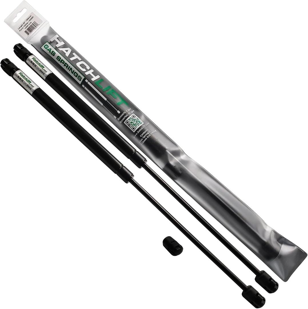 Hatchlift Products Gas Spring Strut 20" x 150 lb/660N Force, 2-Pack with 10mm Ends – Heavy Duty Lift Support for RV Bed, Boat Hatch, Tanning Bed, Car Hood, Camper Shell, Toolbox, Cabinet, Storage Box