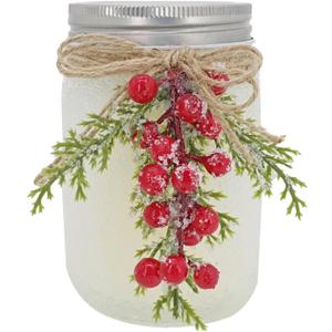 Scented Candle Jar - Scented Candle Pot, Christmas Candles in Glass | Aromatherapy Candle Table Container with Soy Wax and Glass Jar, Scented Candle Glass Container for Decorating and Gifting
