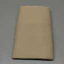 PONY DANCE Beige Valances Tiers for Kitchen - Short Room Darkening Small Curtains for Half Cafe Basement/Bathroom, 42 W x 36 Inches L, Biscotti Beige, Double Panels