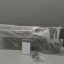 MyGift Narrow Side Table, Slim End Sofa Table in Vintage Gray Wood with Storage Shelf, Magazine and Remote Holder