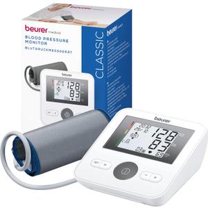 Beurer BM27 Upper Arm Blood Pressure Monitor for Home Use with Adjustable Cuff, Data Transfer to Apple Health and co., 120 Memory Sets, Irregular Heart Rate Detection, Risk Indicator