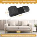 Under Couch Blocker 5 in x 13 ft, Adjustable Elastic Sofa Blocker to Prevent Kids and Pets Toys, Strap Barrier Gap Bumper Couch Guards for Bottom Standard Sofa, Bed, Furniture with Straight Legs