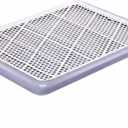 Mifoci 1 Pcs Dog Potty Tray, Mesh Puppy Training Pad, 25.6 x 18.9 Inch, Gray