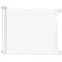 Retractable Baby Gate for Doorways and Stairs, Mesh Safety Gate for Pet, Indoor & Outdoor Use, One-Hand Operation, Easy Installation, 33.6" Tall, Expands to 55" Wide（White）