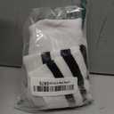 YELAIVP Plus Size Thigh High Socks Extra Large Stripe Over Knee High Stockings for Women (White)